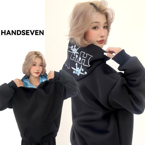 HandSeven常规宽松韩系刺绣卫衣