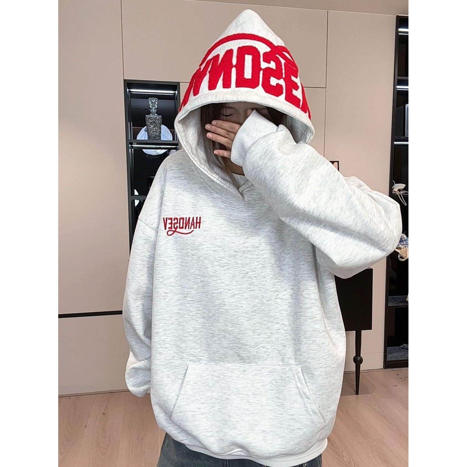 HandSeven常规宽松美式字母刺绣