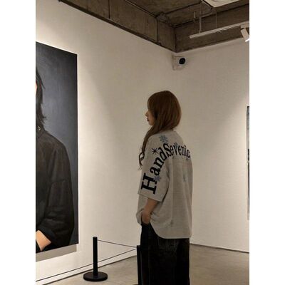 HandSeven短袖美式男女刺绣T恤