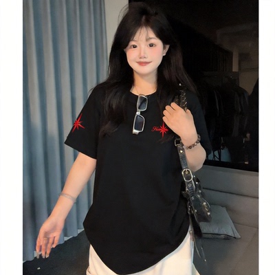 HandSeven短袖美式男女刺绣T恤