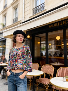 ｛不周山物｝夏萨珑！富家千金丹麦重工手工钉珠刺绣小众法式外套