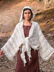 外套 荨麻连衣开衫 秋 民族部落公主拼接宽松套头无袖 夏萨珑花香