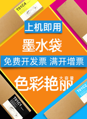 DAT适用爱普生T01C1墨盒EPSON Workforce WF-C579RDTW C579Ra 彩色打印机T01D1 墨袋T01C2 T01C3 01C4墨水袋