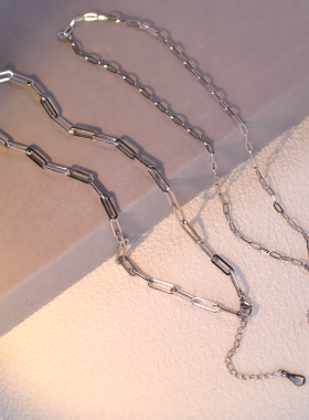 ins冷淡风项链钛钢锁骨链