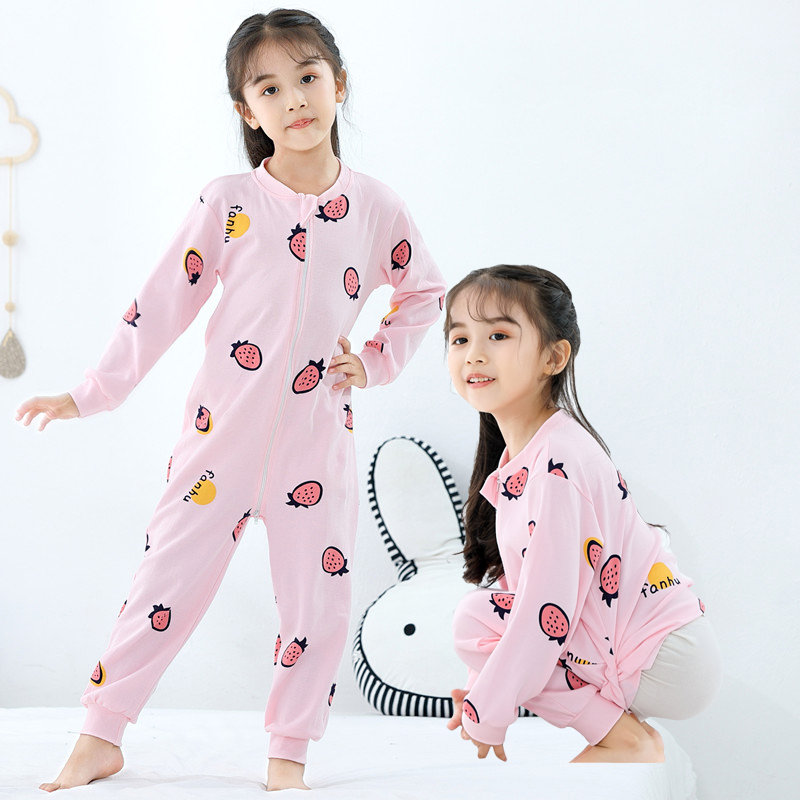 草莓可爱3-5大童如厕男孩睡衣