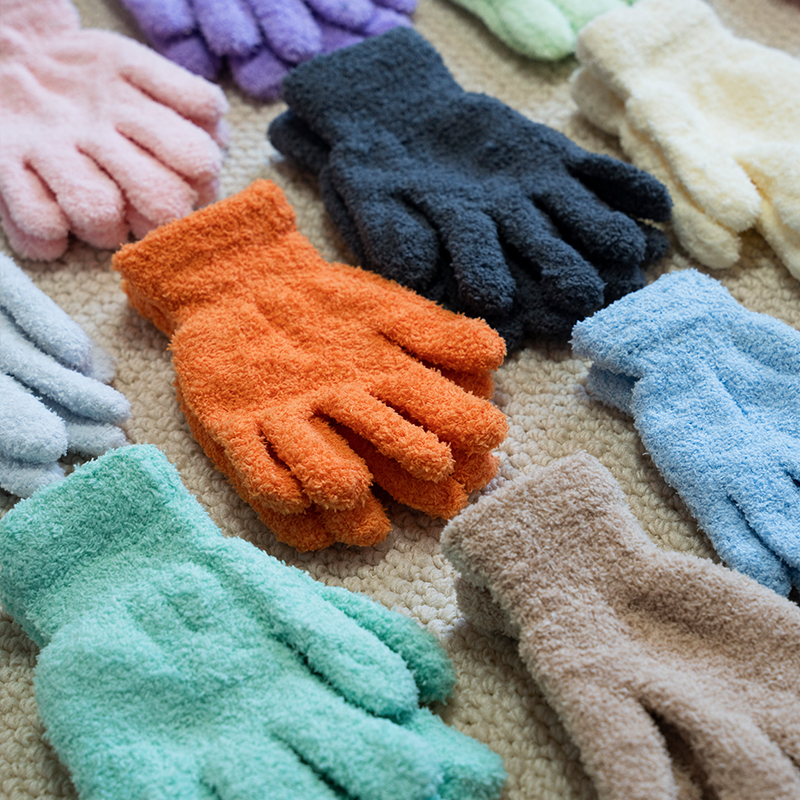 可爱珊瑚绒保暖绒手套手套女
