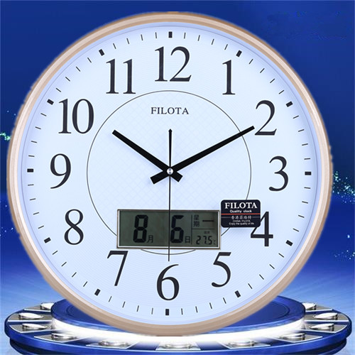 客厅会议室厘米超大静音石英日历