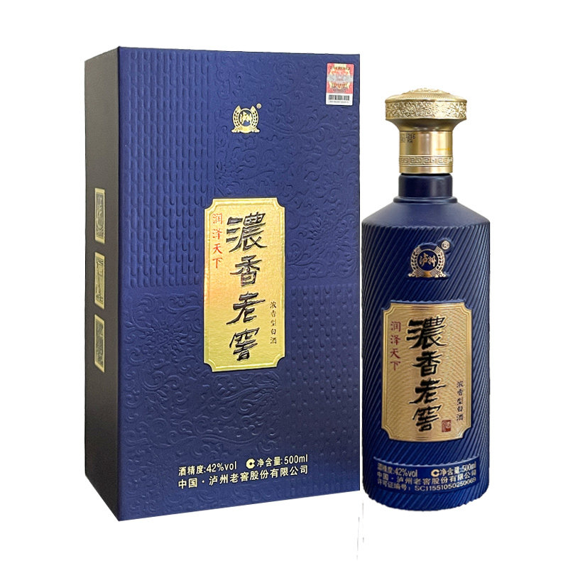 泸州老窖浓香老窖润泽天下500ml*1瓶礼盒装