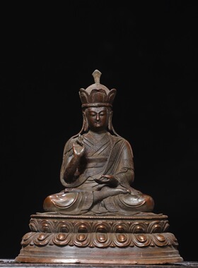 地藏王菩萨仿古铜器鎏金佛像家居佛堂供佛装饰品创意工艺桌面摆件