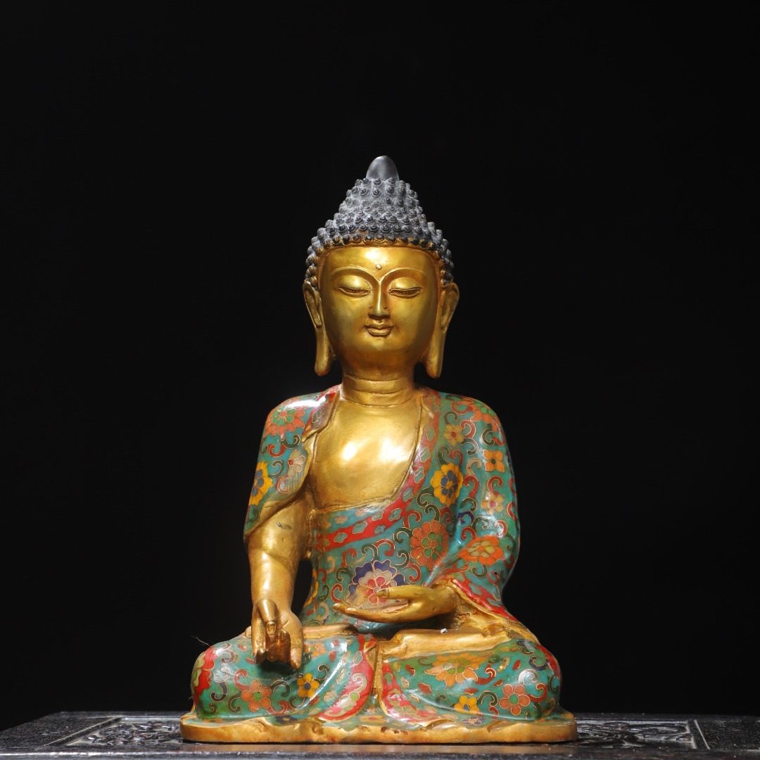 阿弥陀佛景泰蓝掐丝珐琅彩纯铜家居用佛堂供奉装饰工艺品桌面摆件,家居饰品,装饰摆件,淘宝优惠券,粉丝福利购,淘宝优惠卷