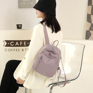高颜值轻便双肩包女士背包牛津布2026新款帆布旅行外出妈咪小书包