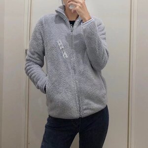 锦宇 U家 2023秋季新款长袖立领摇粒绒保暖开衫羊羔绒外套 439138