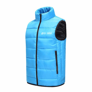 中通快递羽绒棉马甲工作服定制logo印字秋冬季保暖外套男女工装做