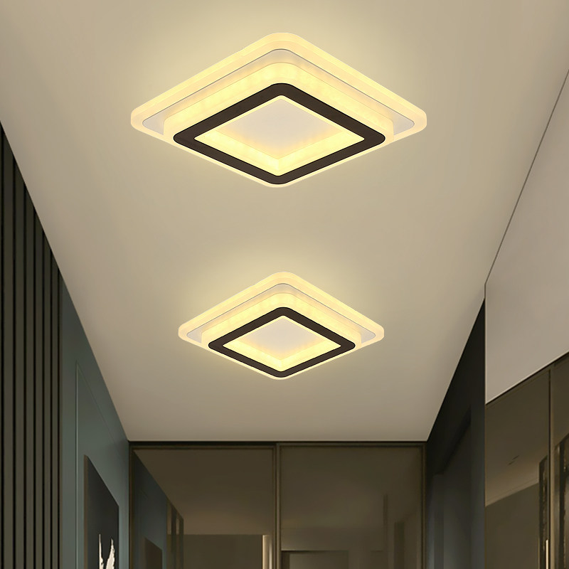 现代简约 led过道灯走廊灯入户门厅灯玄关灯衣帽间吸顶灯阳台灯具