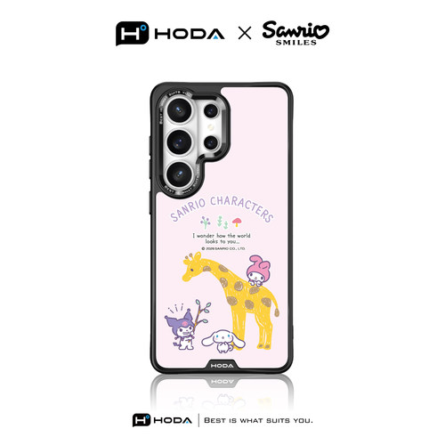 HODA好贴【三丽鸥-手绘风长颈鹿】适用三星S26Ultra手机壳磁吸款GalaxyS25Ultra卡通浮雕保护套全包防摔外壳