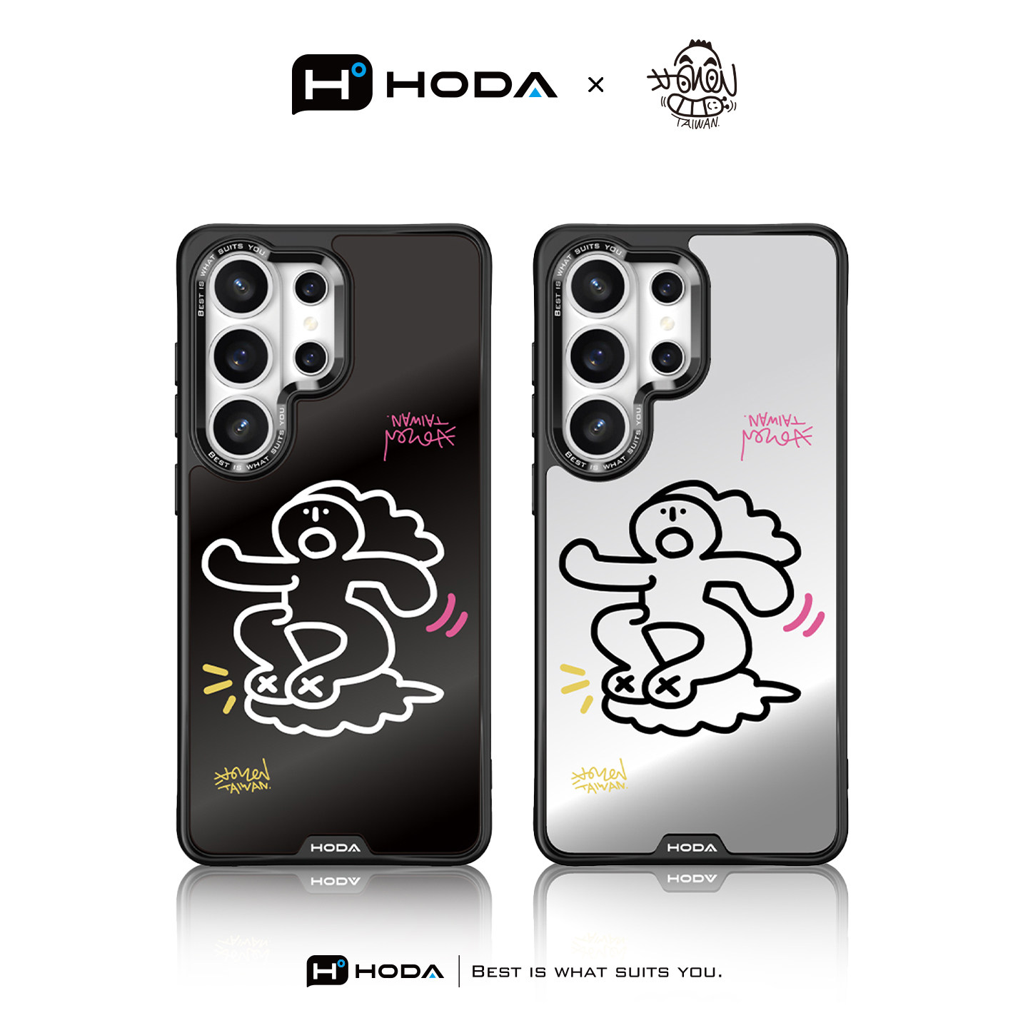 HODA好贴【换位思考】适用三星S26Ultra手机壳磁吸高级感GalaxyS25Ultra新款超薄创意保护套S24U全包防摔男女