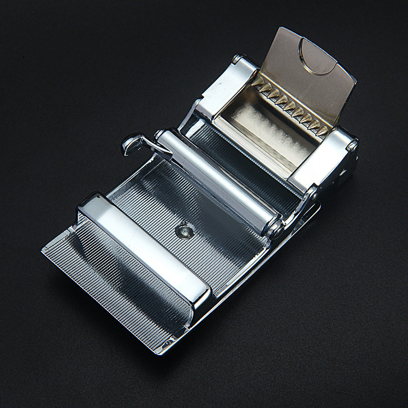 태국 악어 벨트 버클 헤드 3.8CM 슬롯리스 벨트 버클 남성용 바지 벨트 부드러운 이가없는 자동 버클 헤드