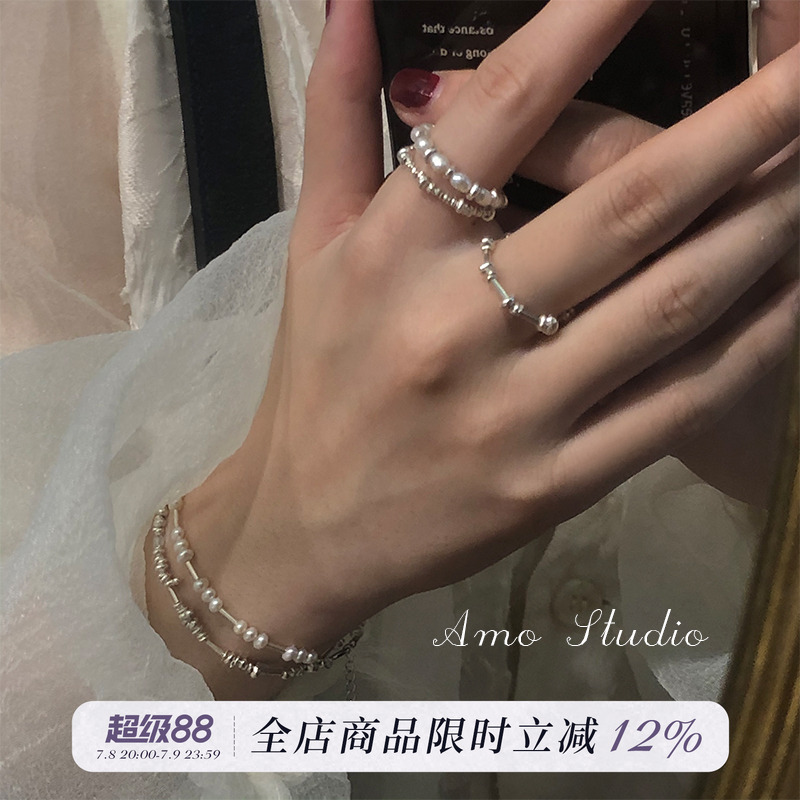 amo珍珠纯银高级感时尚个性