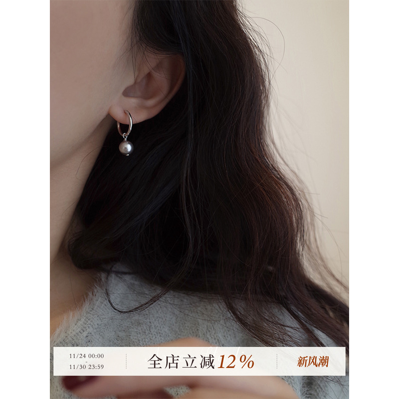 AMO人造珍珠耳环刘亦菲同款两戴