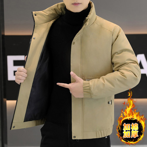 加厚冬季立领羽绒棉服男