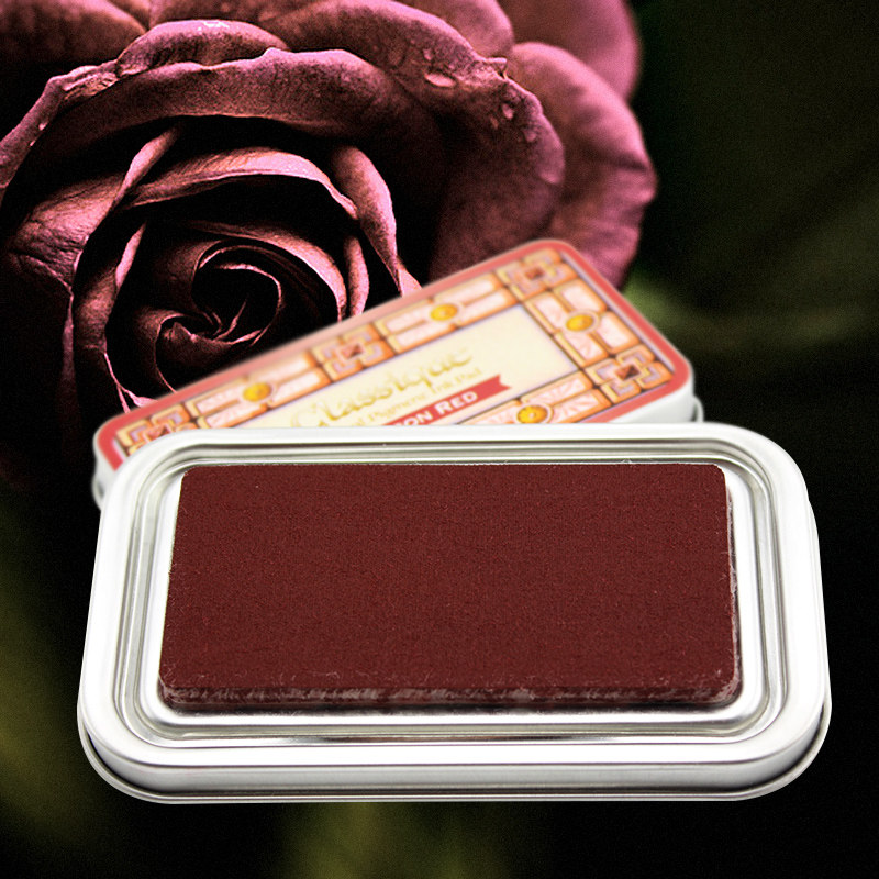 月亮猫复古手帐印章印油手账印泥