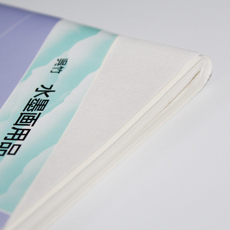 吴竹水墨画用纸半切100号 国画练习纸文房四宝熟宣纸35*136cm20张