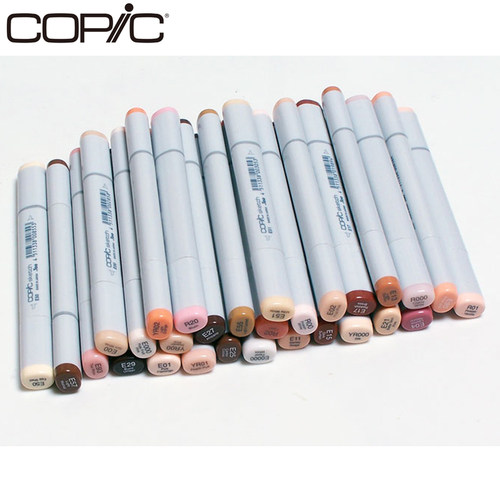 日本漫画软头马克笔肤色手绘