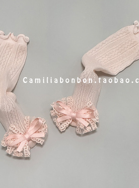 新生婴儿长筒袜韩版夏季超薄过膝不勒腿女宝宝可爱公主无骨防蚊袜