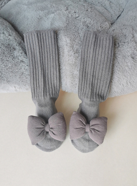 婴儿中筒袜春秋纯棉薄款宝宝袜子不勒腿防滑袜超萌可爱造型地板袜