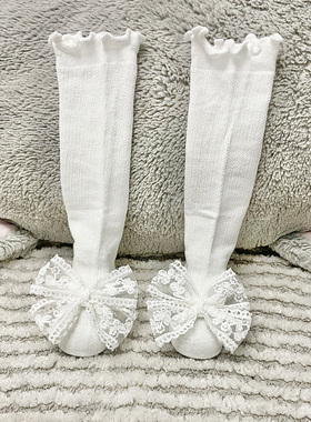 婴儿长筒袜韩版夏季薄过膝不勒大腿袜0-3个月宝宝公主可爱防蚊袜