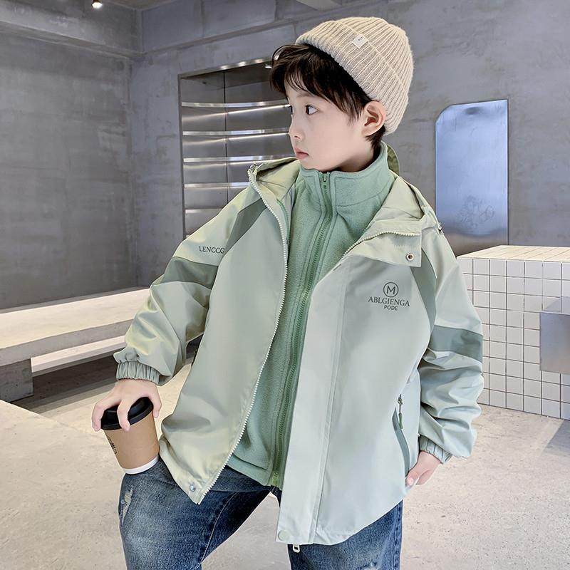 男童春秋款可拆卸三合一冲锋衣2025新款秋装中大儿童男孩加厚外套,童装/婴儿装/亲子装,儿童冲锋衣,淘宝优惠券,粉丝福利购,淘宝优惠卷