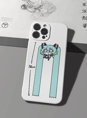 初音未来手机壳适用于苹果15华为动漫二次元荣耀50VIVO小米9OPPOA8iqoo9