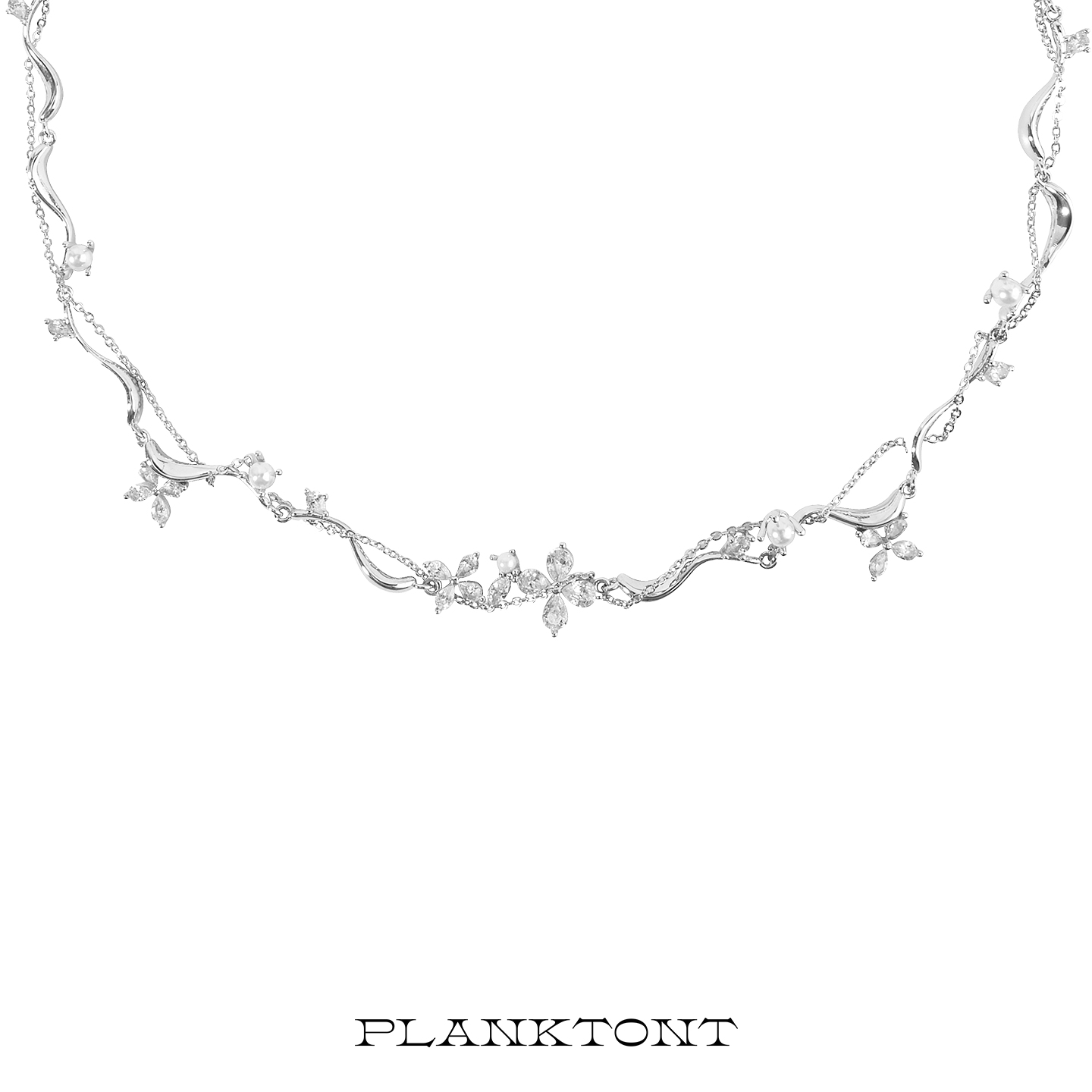 planktont锆石鸢尾花锁骨链