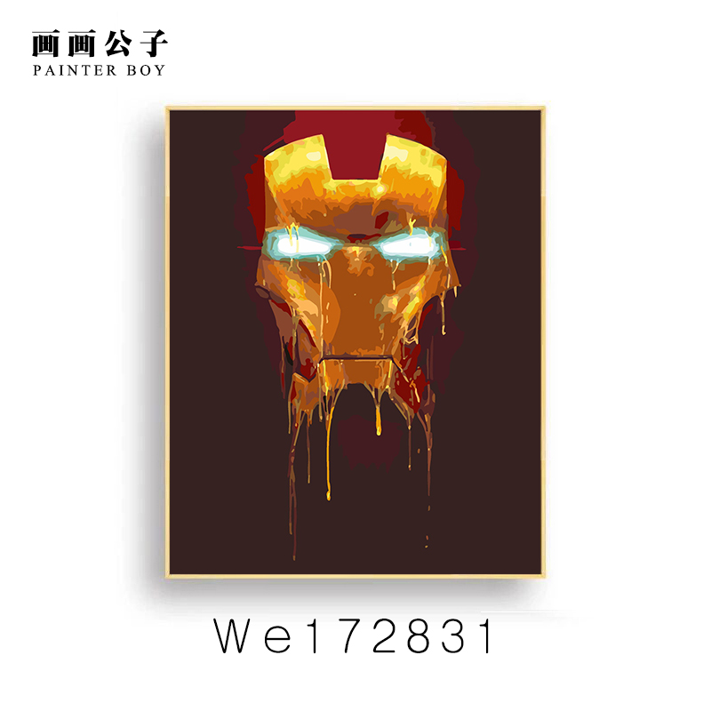 画画公子数字油彩画复仇者漫威DIY成人手绘填色数字油画钢铁侠|msdalam kategori Aksesori rumah, lukisan hiasan, DIY/Lukisan digital - dari Buy2taobao.com untuk memberikan perkhidmatan ejen Taobao profesional membeli