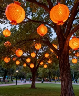 太阳能石榴灯草莓灯火龙果春节农庄古镇公园街道亮化工程装饰防雨