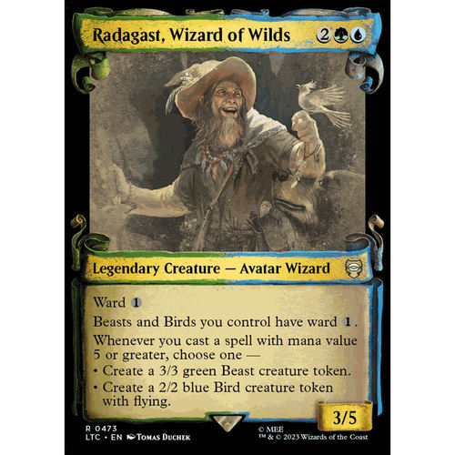 万智牌  LTR 魔戒荒野巫师拉达加斯特 Radagast, Wizard of Wilds