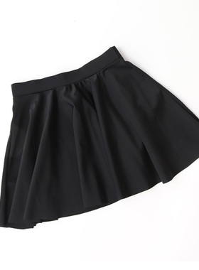 少年齐黑色分体遮肚显瘦百搭裙泳衣下半身比基尼裙