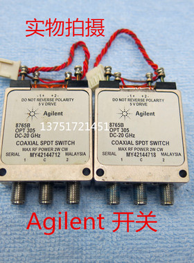 8765B Agilent HP 20GHz SMA 5V 180W 单刀双掷 射频微波同轴开关