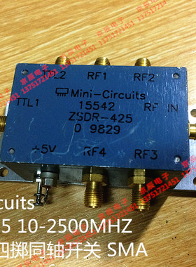 Mini-Circuits ZSDR-425 10-2500MHZ 5V 单刀四掷同轴微波开关SMA