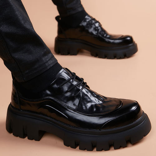 德比鞋厚底英伦增高正装男士皮鞋