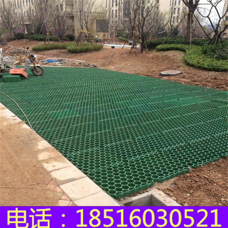 抗压塑料植草格消防车道停车场城市小区绿化种植草坪格护坡植草砖