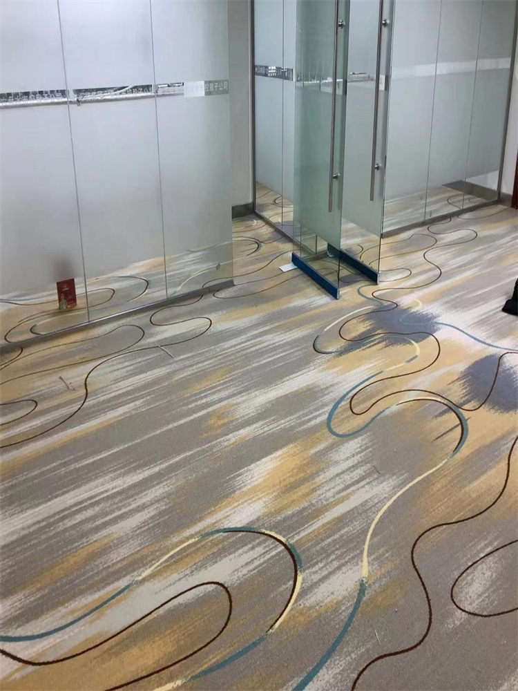 酒店台球厅录音棚防火印花地毯