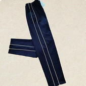 中小学生校服裤 冬秋 子藏蓝色细白两道杠散口宽松休闲直筒运动校裤