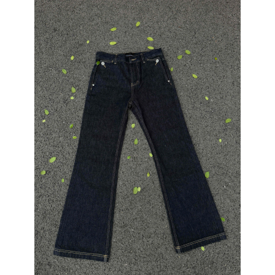 ZHIOS美式复古原牛小众高街牛仔裤微喇Cleanfit宽松显瘦长裤男女