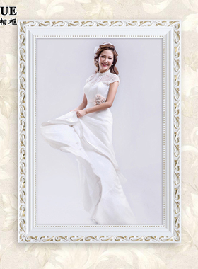 欧式空框相框定制创意挂墙716 20 24寸婚纱照洗照片加带冲印摆台