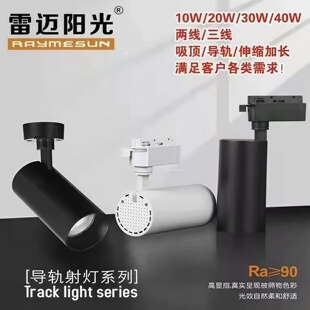 雷迈阳光led轨道灯聚光轨道射灯店铺背景墙服装店瓷砖导轨灯5000K