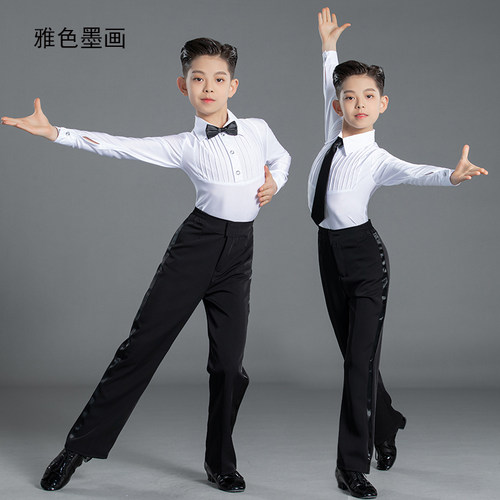 新款少儿男童拉丁舞服规定专业