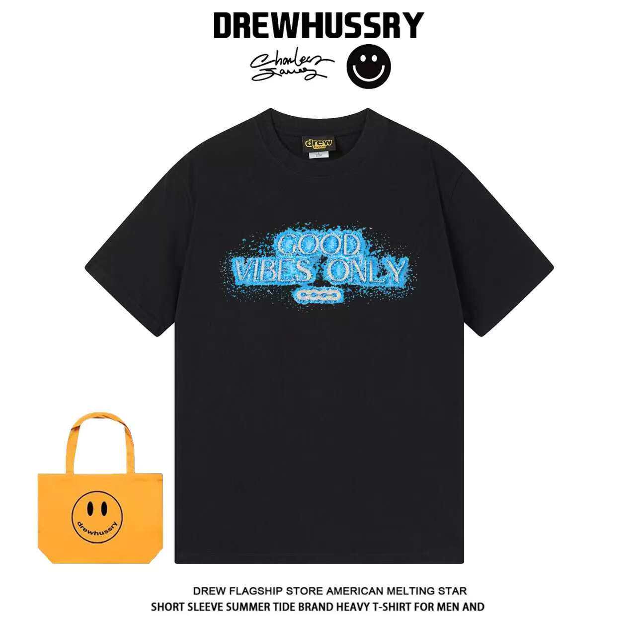 DREW潮牌good字母印花短袖T恤图片