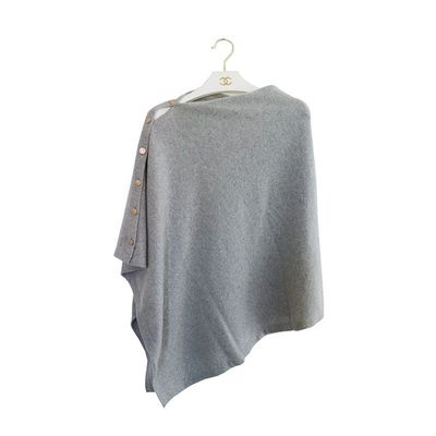 温柔风不规则外搭斗篷披肩上衣韩版高端秋冬纯色洋气针织衫外套女