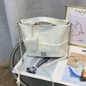 小众设计菱格链条银球包女百搭高级感手提斜挎包2026新款 小牛皮包